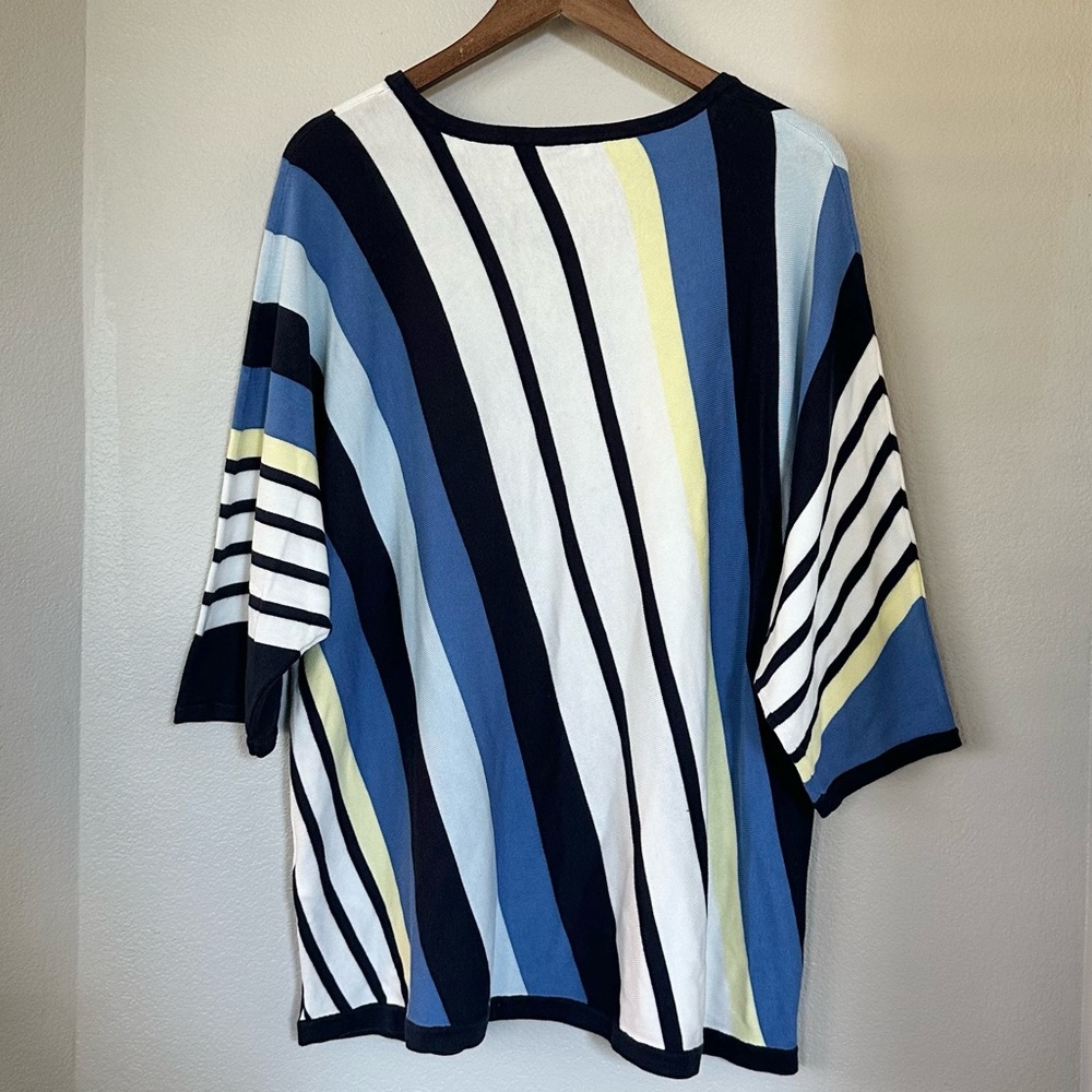BONITA NWT RARE XXL Striped Fine Knit Pullover Sweater • Germany Exclusive - Picture 5 of 12